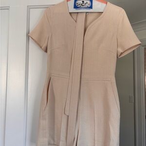 Club Monaco Elegant Cream Short Sleeve Romper